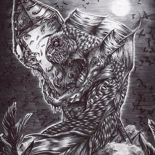 Ilustración de Dagón, rey de los profundos