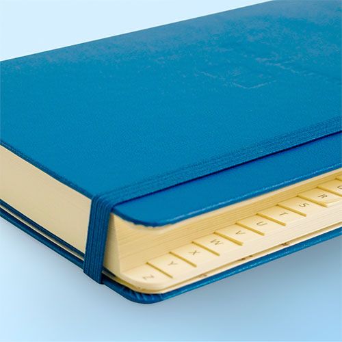 Detalle separación por orden alfabético del book journal