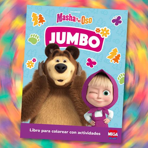 Libro para colorear Jumbo Masha y el oso