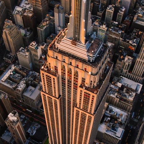 Foto del edificio Empire State de Nueva York.