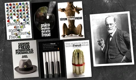 Portadas de libros de Sigmund Freud