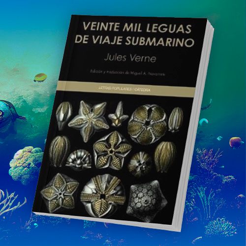 Libro Veinte mil leguas de viaje submarino, edit. Cátedra