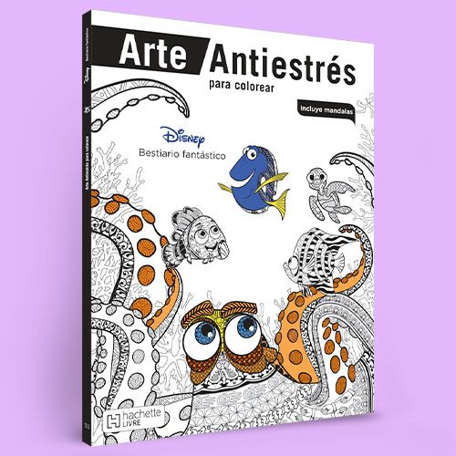 Libro para colorear Bestiario fantástico de Disney