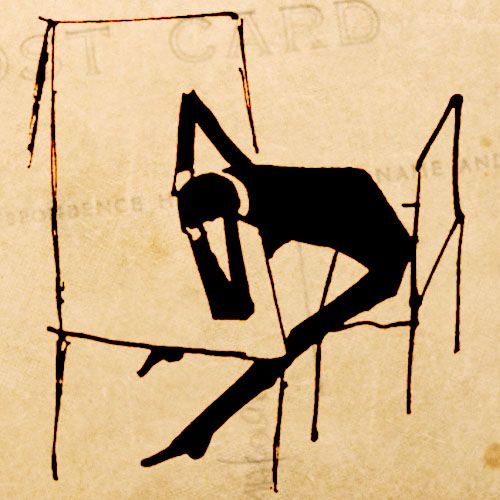 Boceto en tinta hecho por Franz Kafka
