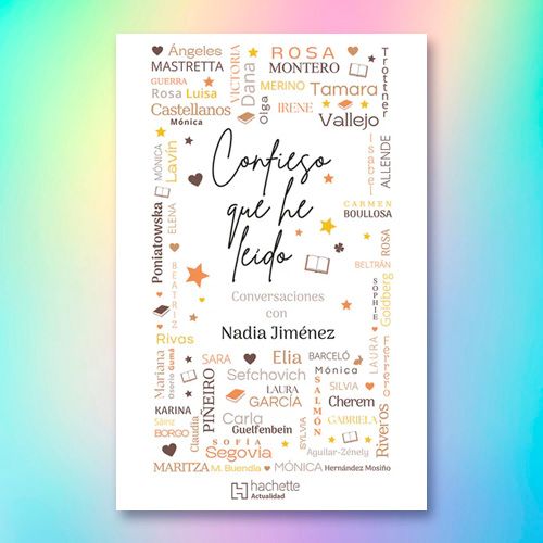 La portada del libro "Confieso que he leído. Conversaciones con Nadia Jiménez".