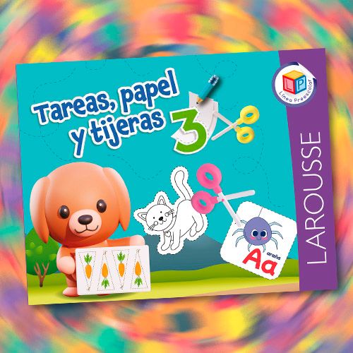 Libro de actividades Tareas, papel y tijeras