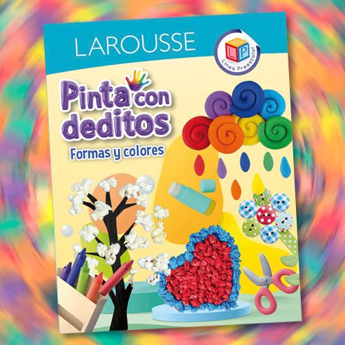 Libro de actividades Pinta con deditos Formas y colores